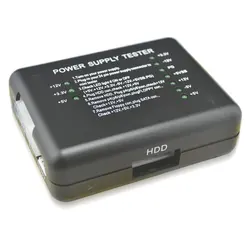 Probador de fuente de alimentación PSU ATX SATA HDD, herramienta de diagnóstico con indicador LED, medidor de comprobación, prueba para PC, 20/24 pines