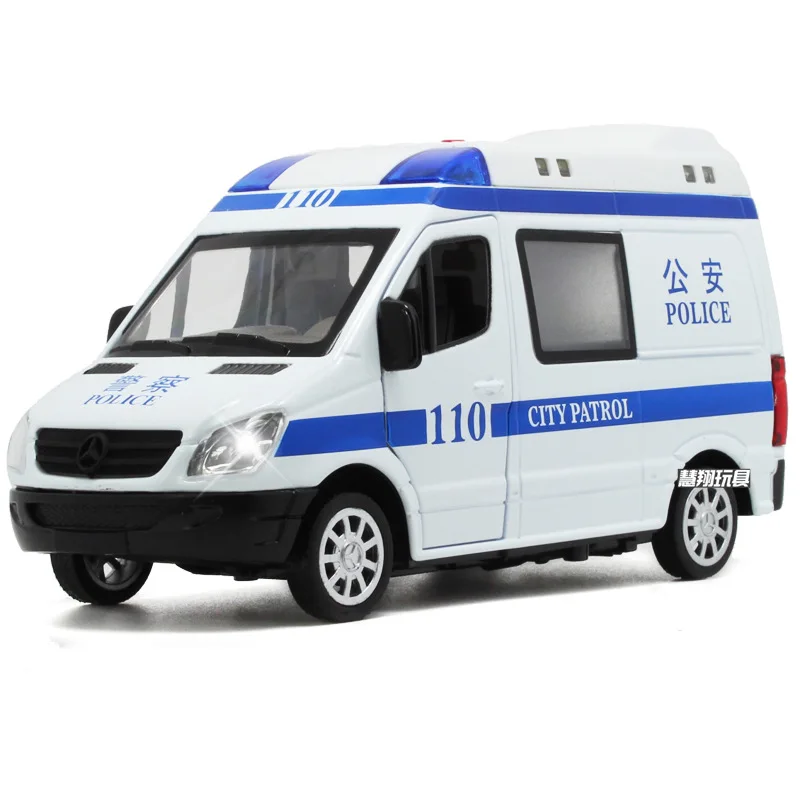 

MZ 25047 Children Alloy Warrior Car Model Toys Large Size Ben Ambulance New Style Hot Sales