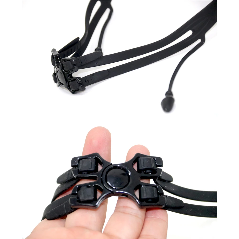 SUPERZYY Black Plated Swimming Goggles Earplug Professional Adult Silicone Swim Cap Pool Glasses Anti Fog Men Women Eyewear