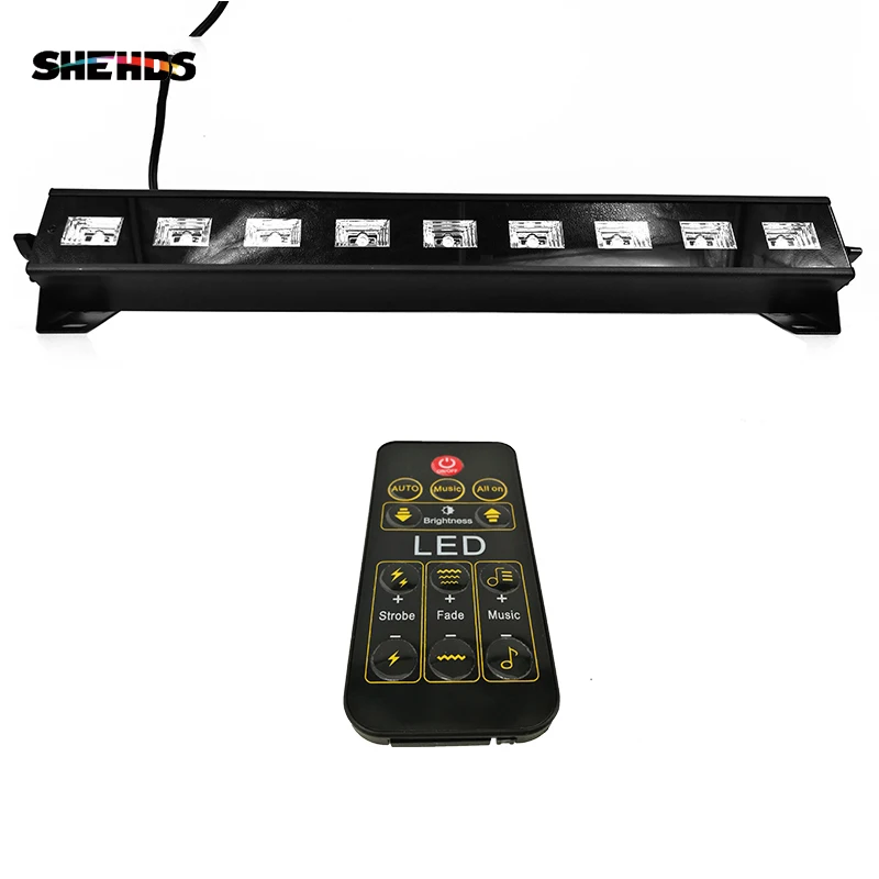 Беспроводной, DMX 512 пульт дистанционного управления светодиодный настенный светильник ультрафиолетовый свет 12x3W 9x3 6x3 стробоскоп звуковое действие работа сценический бар световой эффект
