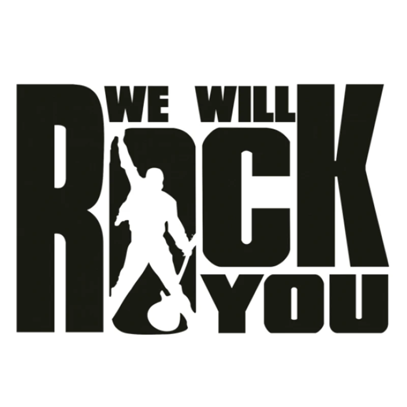 Смешная наклейка We Will Rock You для автомобилей и мотоциклов внешние аксессуары