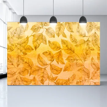 

Vinyl photography background baby yellow leaves photography background props photography studio customized photography backgroun