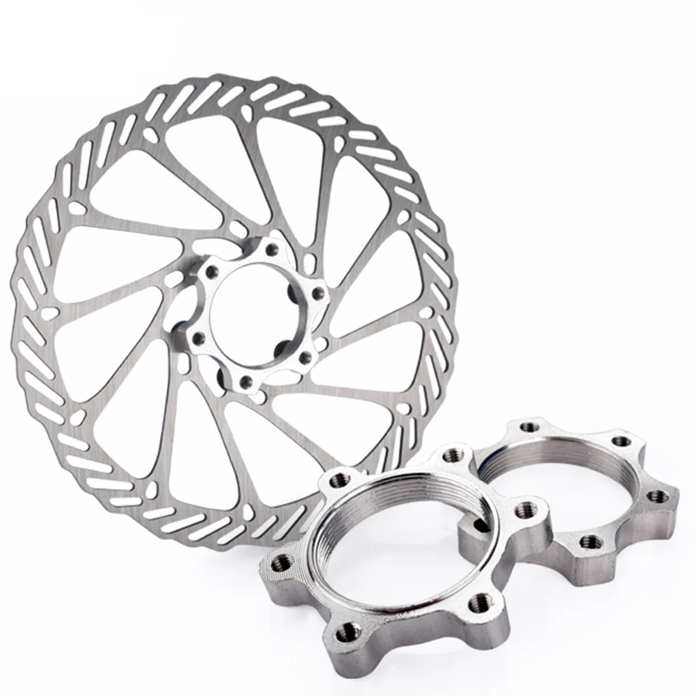 Mountain Bike Freewheel Threaded Hubs Disk Disc Brake Rotor 6 Hole Disc