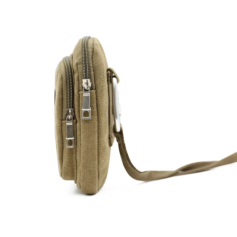 Стиль Холст поясная сумка корейский стиль Мужская сумка женская 5,5 дюймов многофункциональная сумка для телефона Мини диско танцы сумка