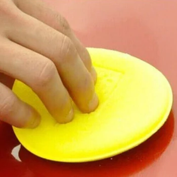 

Wax Sponge pad​ Applicator Cleaning Yellow 10 x 10 x 1.5 cm Car Polish
