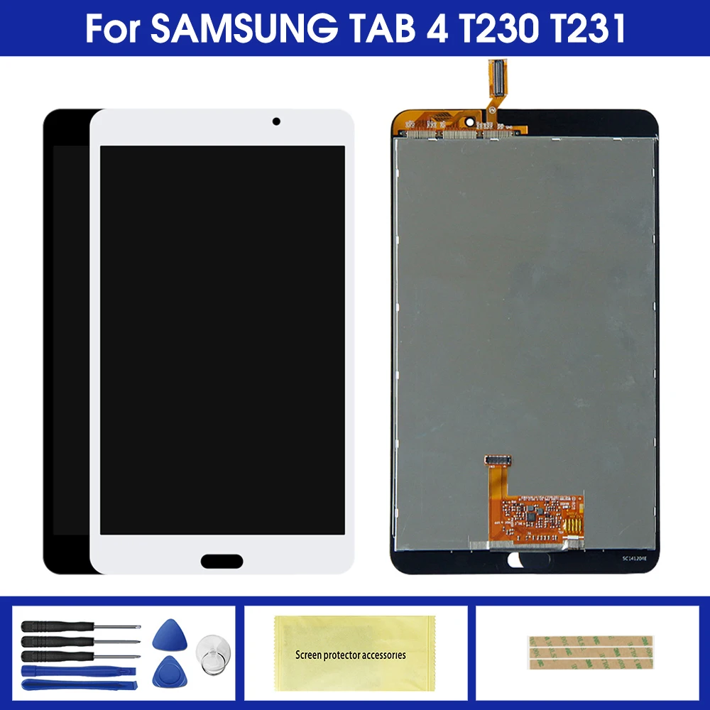 Дисплей для Samsung Galaxy Tab 4 7 0 SM T231 T230 T235 сенсорный экран дигитайзер сборка запасные