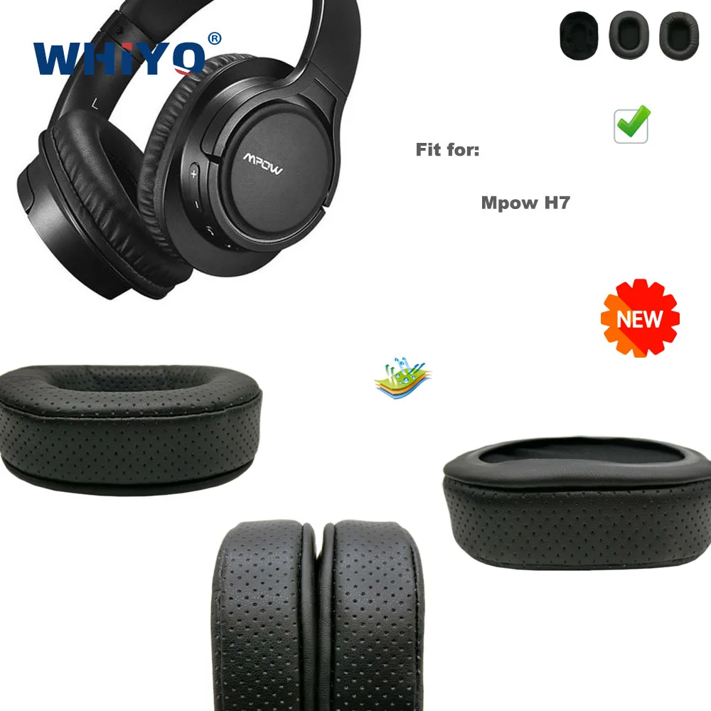 Nova Atualização Substituição Almofadas de Ouvido para Mpow h7 Fone de Ouvido Couro Almofada Veludo Earmuff Fone Capa Manga