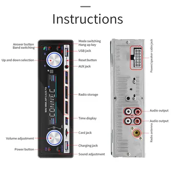 

Car MP3 WMA Player Car Steer Radio Bluetooth Music USB SD Universal Player With Touch Screen Steeer Wheel Con