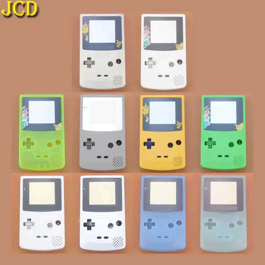

JCD 1PCS For GBC Plastic Shell Case Replacement For Gameboy Color GBC Game Console Full Housing Cover