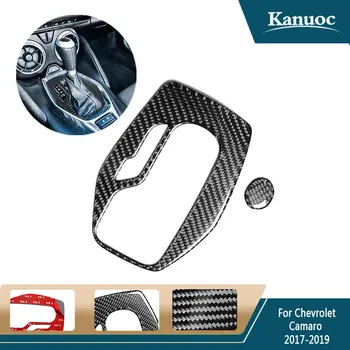 

Car styling Carbon Fiber 3D Sticker of Car interior Gear Shift Box Panel for Chevrolet Camaro 2017-2019