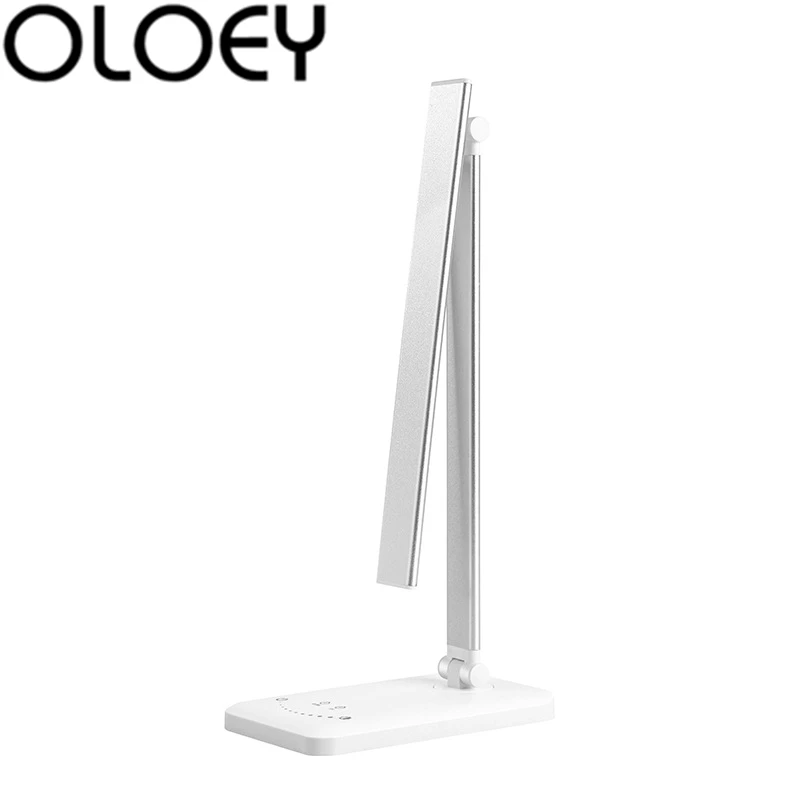 LED reading table lamp touch charging lamp dimming color warm living room bedroom study desktop lighting 5V - Body Color: Silver