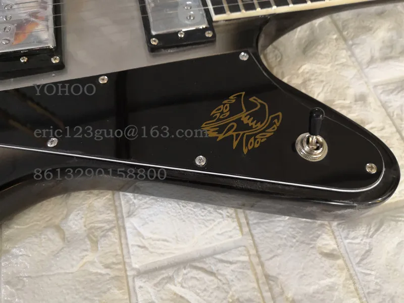 На заказ Firebird Studio Высокое качество черный и серебристый HH звукосниматели хромовые аппараты, индивидуальные! paypal доступны! Y-2