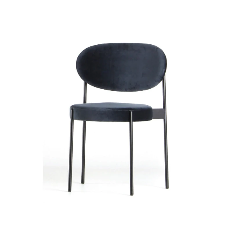 Nordic Iron Dining Chair Simple Modern Home Cafe Hotel Fabric Designer Leisure Stool |