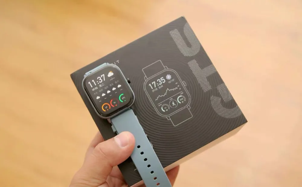 Presale Global Version Amazfit GTS Smart Watch 1.65 Inch Retina Display 5ATM Waterproof Smartwatch 14Days Battery GPS Music Control Leather Silicon Strap2