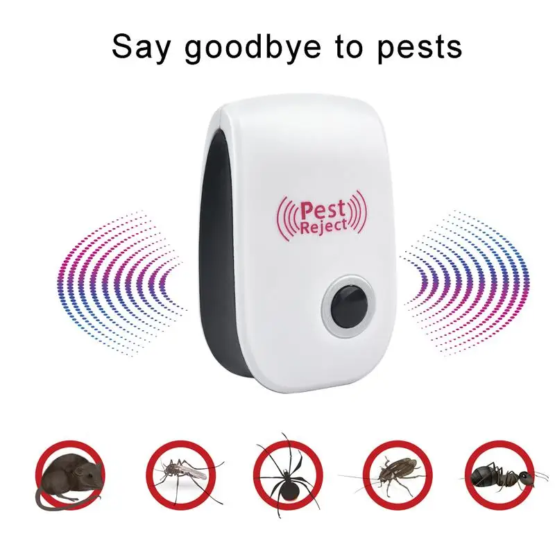 1Pc Electronic Pest Reject Ultrasound Mouse Cockroach Repeller Device Insect Rats Spiders Mosquito Killer Pest Control Household