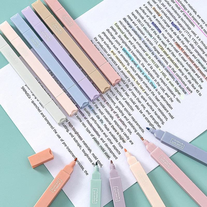 6PCS/Set%20Highlighters%20Double%20Tip%20Light%20Color%20Highlight%20Markers%20Soft%20Tip%20Highlighter%20Fluorescent%20Pen%20Student%20Stationery%20-%20Image%209