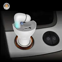2 w 1 podwójne usb 5A szybka ładowarka samochodowa Adapter bezprzewodowy zestaw słuchawkowy Bluetooth bezprzewodowy mikrofon połączenia odpowiedź ładowarka samochodowa mini usb QC3.0