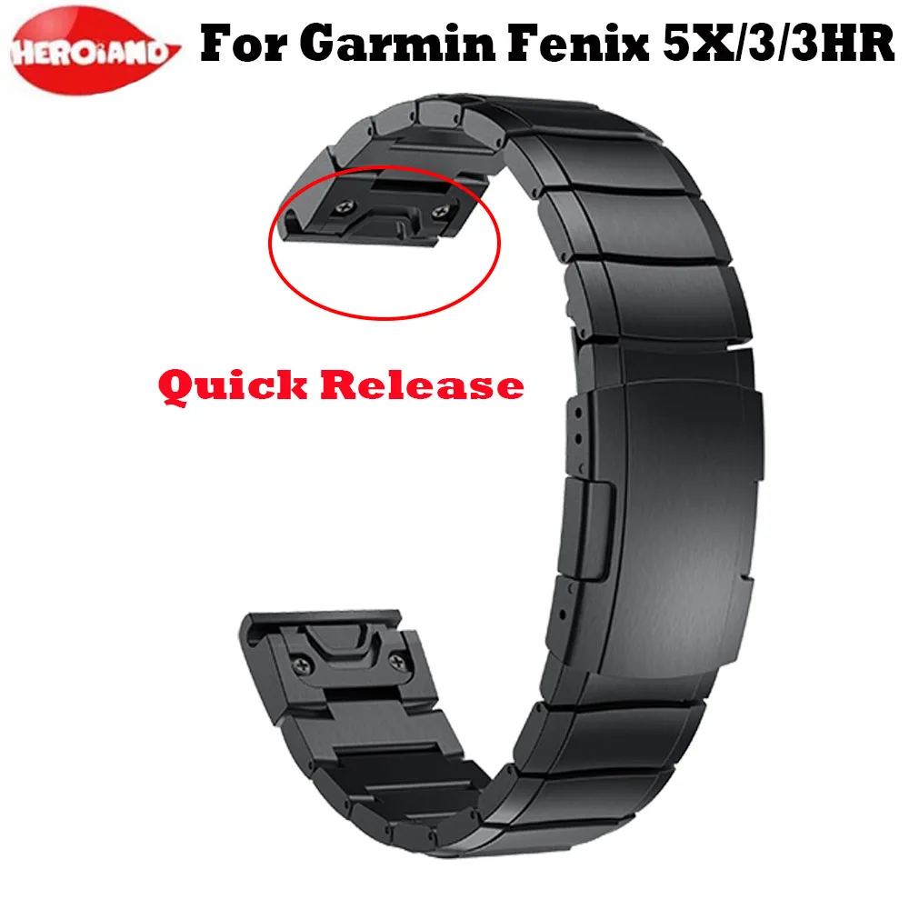 Наручные часы для Garmin Fenix 5X/5X Plus/Fenix 3/3HR быстросъемные легко подходят мужчин и