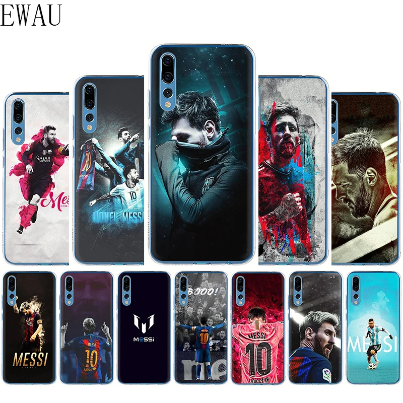 

EWAU Lionel messi Silicone Mattle phone case for Huawei Honor 6A 7A 7C 7X 8C 8X 8 9 Note 10 Lite view 20 9X pro