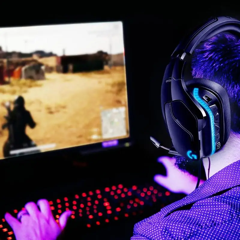 NanGuan LUXPAD 43h 룩스패드43 - 원스탠드 ?Logitech G933 / G933S Wireless 7.1 RGB Gaming Headset Multi-Platform DTS Headphone X Dolby Headphone Wired Wireless for PC Gamer