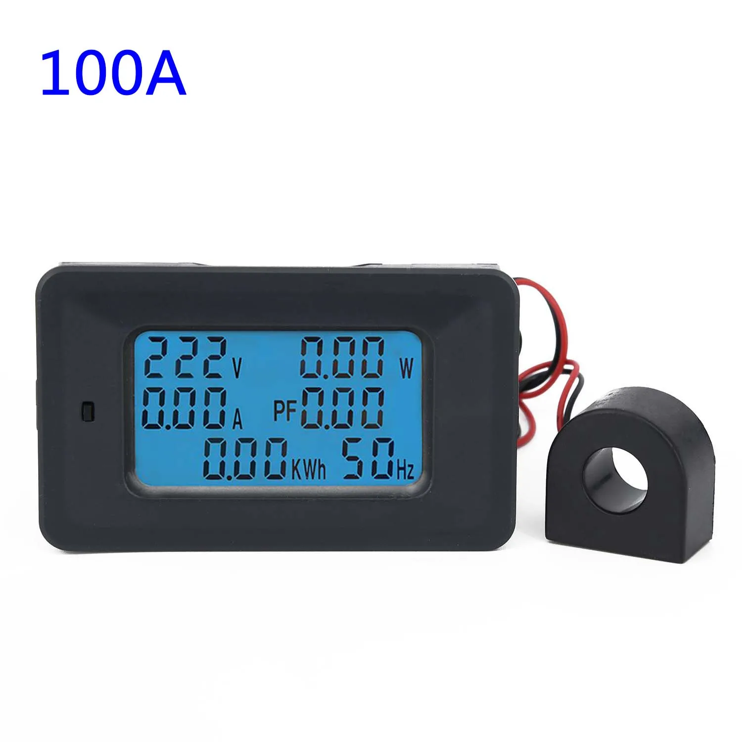AC 110 V-250 V 100A lcd цифровая панель AC Измеритель мощности с трансформатором переменного тока