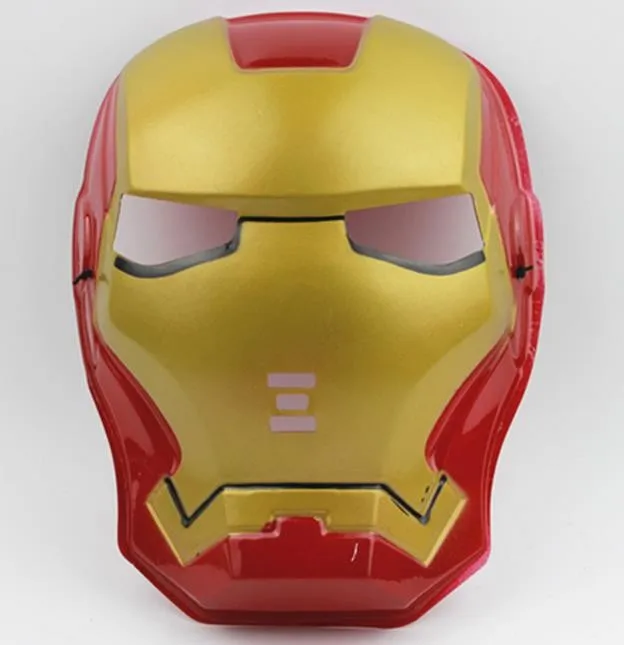 Ironman Новые Супергерои-Мстители, черная маска Пантеры, Капитан Америка, Бэтмен, Железный человек, Халк, Человек-паук, маски для взрослых и детей - Цвет: Ironman