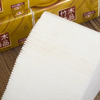 

3 Packs 360 Sheets Paper Towels For Women And Babies Facial Tissue Napkin No Additives Health Water Absorption Pop-up Tissue