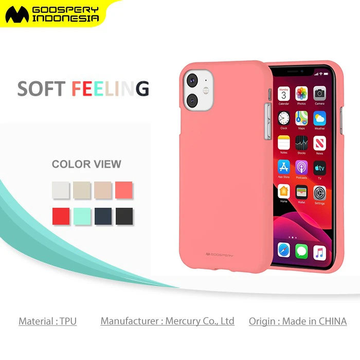 Mercury Goospery Candy Colors silicone Soft Feeling Jelly Matt Phone Case For iPhone 12 Pro Max iPhone12 mini iPhone SE 2020 clear phone cases