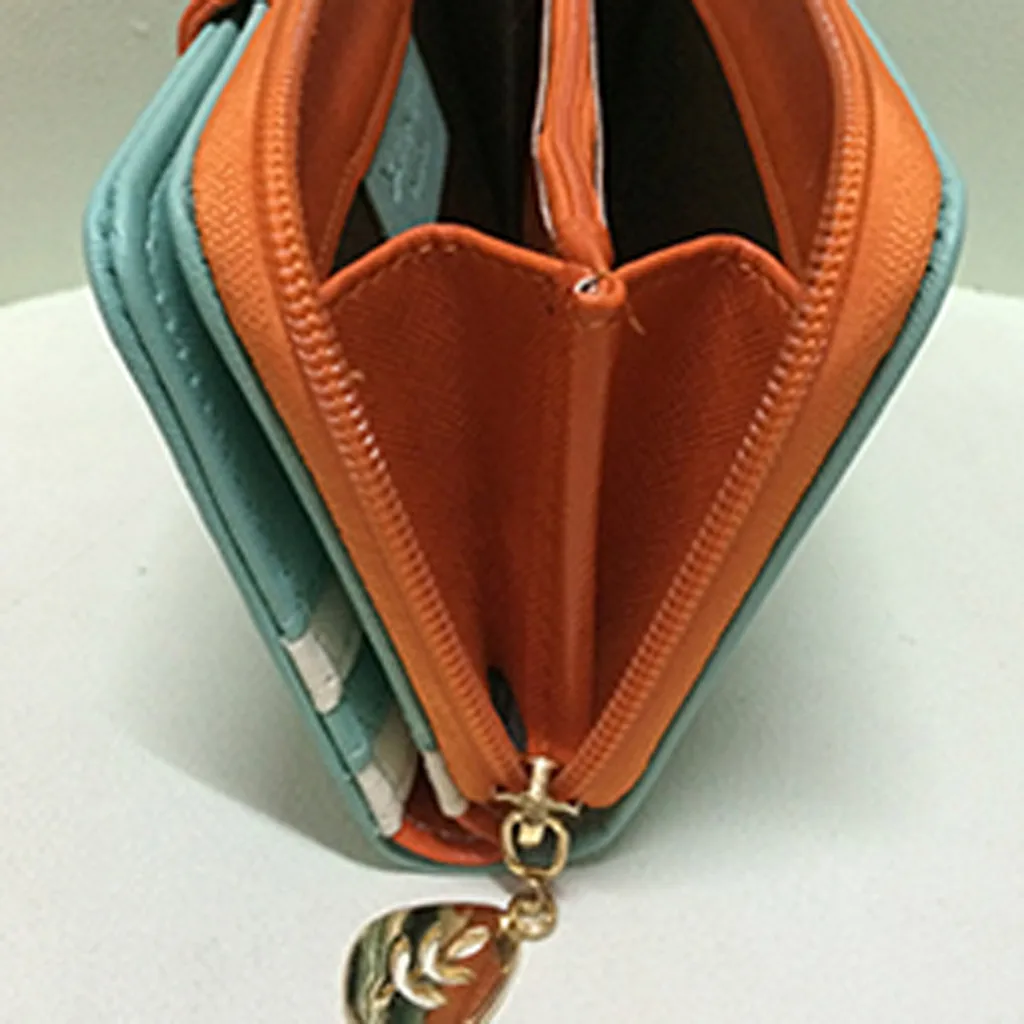 Big Capacity Women Purses Long Zipper Coin Purse Holder Wallets Ladies Clutch Change Purse Female Fly Bird Print Money 823