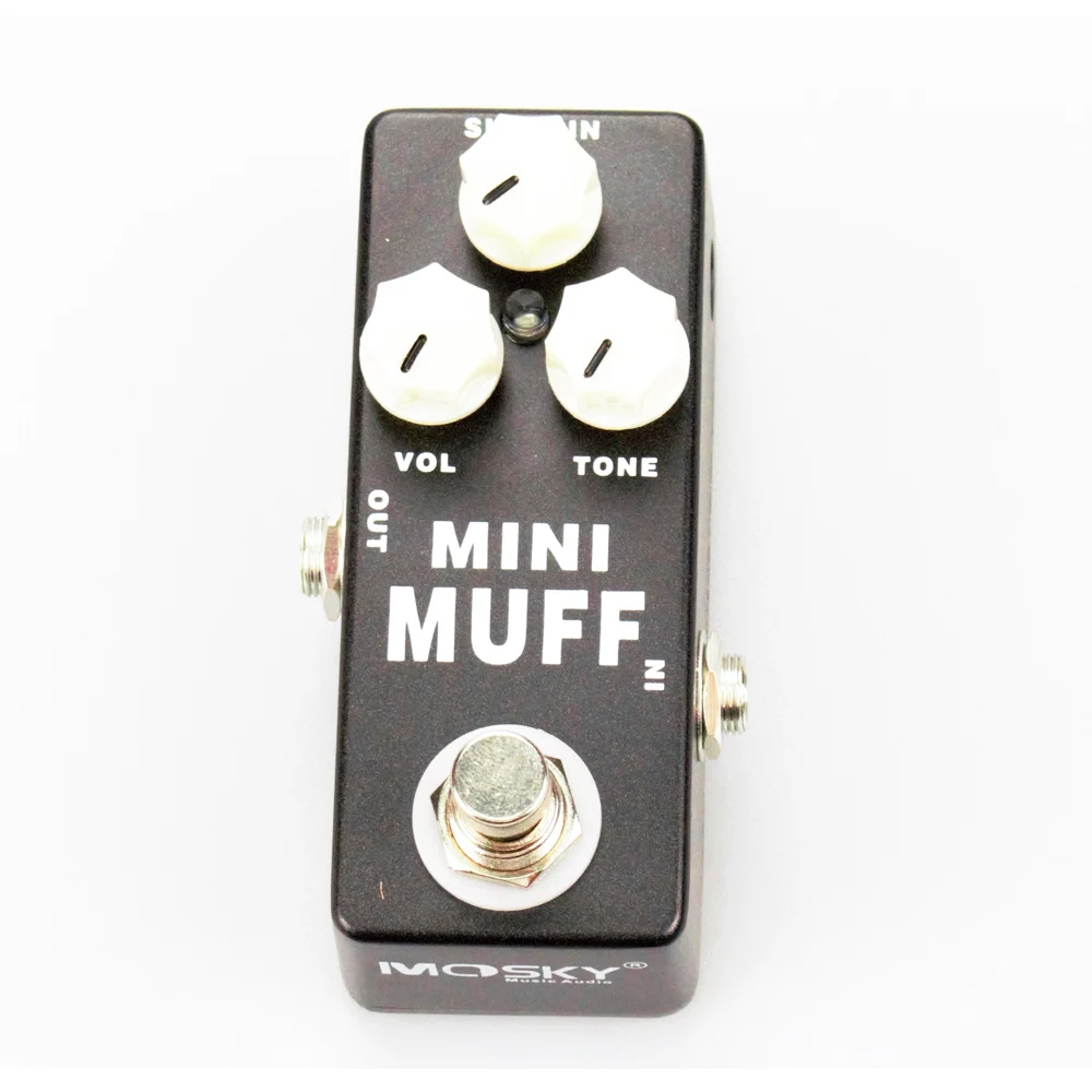 MOSKY MINI MUFF01 Fuzz гитарная педаль гармоник искажения/Устойчивый на основе электро-гармоники большой муфты Pi True Bypass