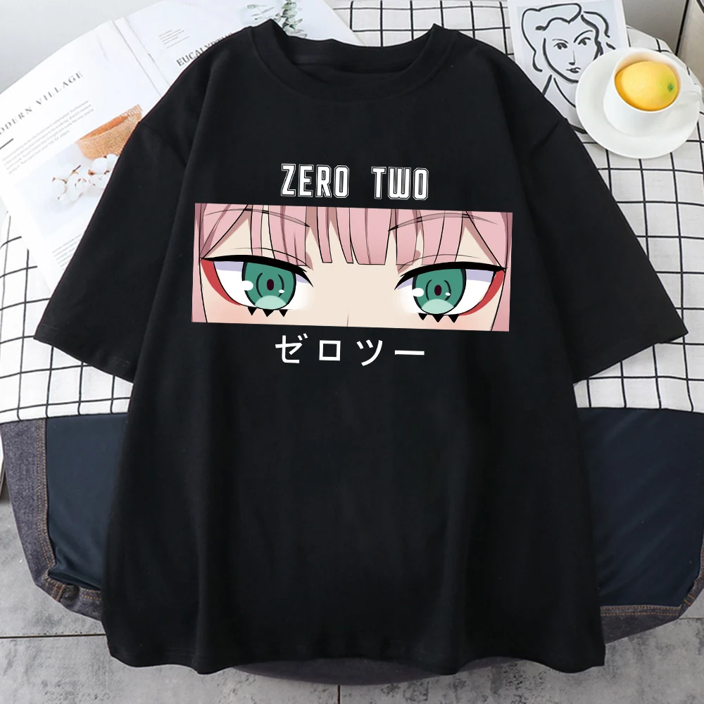 

Футболка унисекс с принтом Zero TWO Eyes из аниме Харадзюку