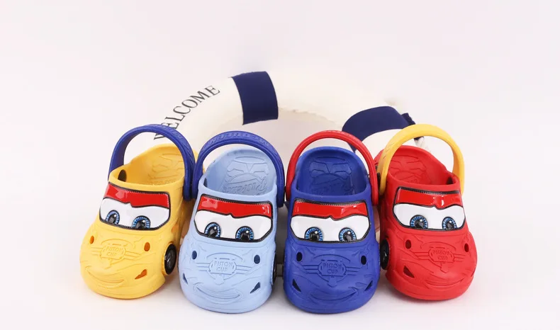 children's sandals near me Summer Disney new hole shoes 2-7 years old boys and girls anti-skid car beach sandals and slippers boy sandals fashion