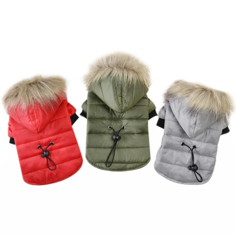 Breathable Dog Hoodies Warm Winter Thickening Padded Pet Dog Clothes Comfortable Pet Dog Accessories