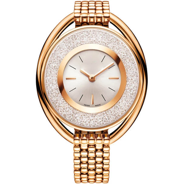 Высокое качество Оригинальные SWA 1:1 изысканные женские часы сверкающие Звездные Стальные кварцевые часы Упаковка - Цвет камня: Серый