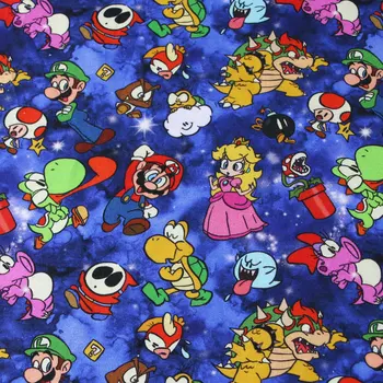 

characters boy girls print 100% cotton fabrics for sewing masks clothes material tissus au metre patchwork wholesale by the yard