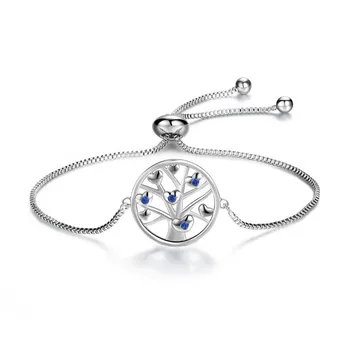 

CODEDOG 2020 New 100% Real 925 Sterling Silver Tree of Life Bracelet Simple Design For Women Making Party Birthday Gift CMB79