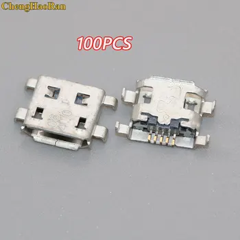 

100PCS Micro USB 5pin B type 0.8mm Female Connector For Mobile Phone Mini USB Jack Connector 5pin Charging Socket Four feet plug