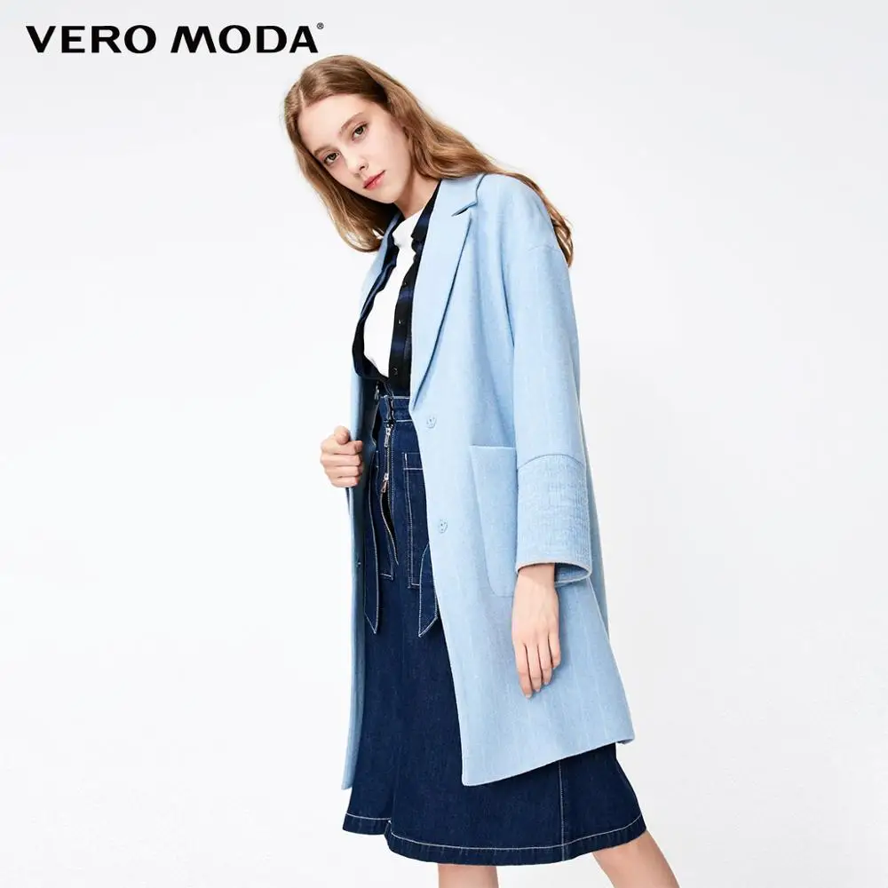 Vero Moda новое шерстяное пальто с манжетами | 318327550