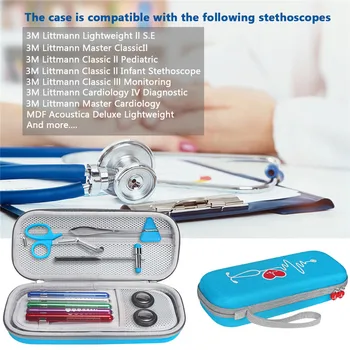 

Nylon Storage Bag Carrying Case Protective Pouch Sleeve Box Case for 3M Littmann Classic iii Stethoscope Accessories