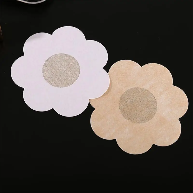 

10 pcs Soft Nipple Covers Disposable Chest Petals Flower Sexy Tape Stick On Bra Pad for wedding dress Intimate