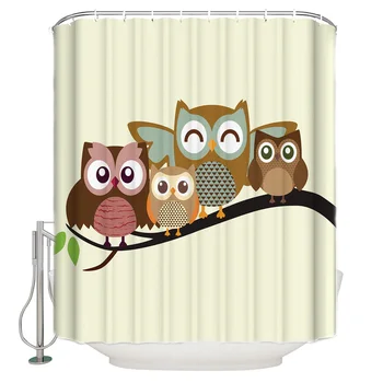 

Cartoon Bird Polyester Fabric Shower Curtain