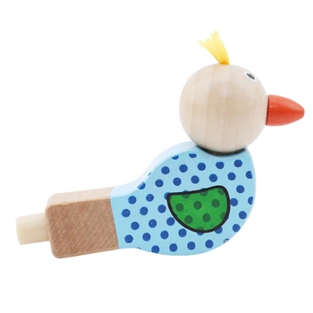 

Cartoon Bird Whistle Musical Instruments Toy Baby Jewelry Pendant Wooden Musical Toys Early Learning Educational Toys