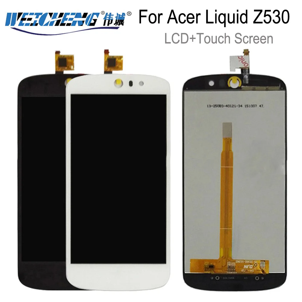 WEICHENG для acer Liquid Z530 ЖК-дисплей+ сенсорный экран в сборе Замена для acer Z530 ЖК+ Бесплатные инструменты+ клей
