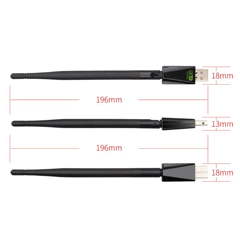Мини Сетевая карта USB WiFi адаптер 2,4G 150 Мбит/с 2/5dBi Wi-Fi адаптер ПК с поворотная антенна для ноутбука ПК Мини Wi-Fi ключ