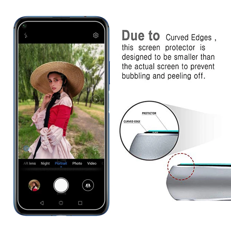 2 шт. 9H 2.5D для Huawei Nova 5 T стеклянная крышка закаленное стекло с нанопокрытием