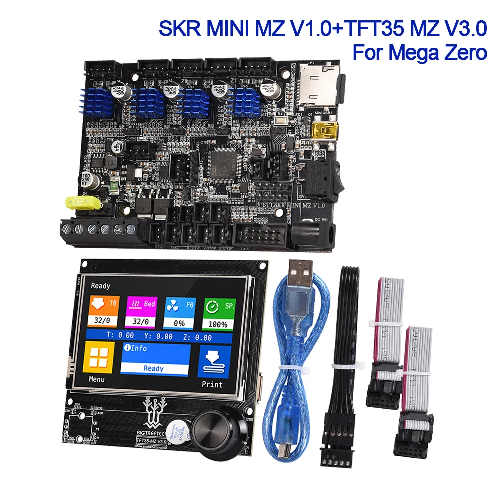 BIGTREETECH SKR MINI MZ V1.0 32 бит TFT35 V3.0 набор для обновления сенсорного экрана ANYCUBIC Mega Zero 3D