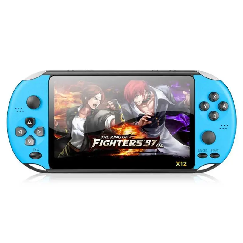 ALLOYSEED X12 PLUS 5.1 inch Handheld Game Console 8GB Retro Video Game Player Built-in 2000 Games best gift for children adults