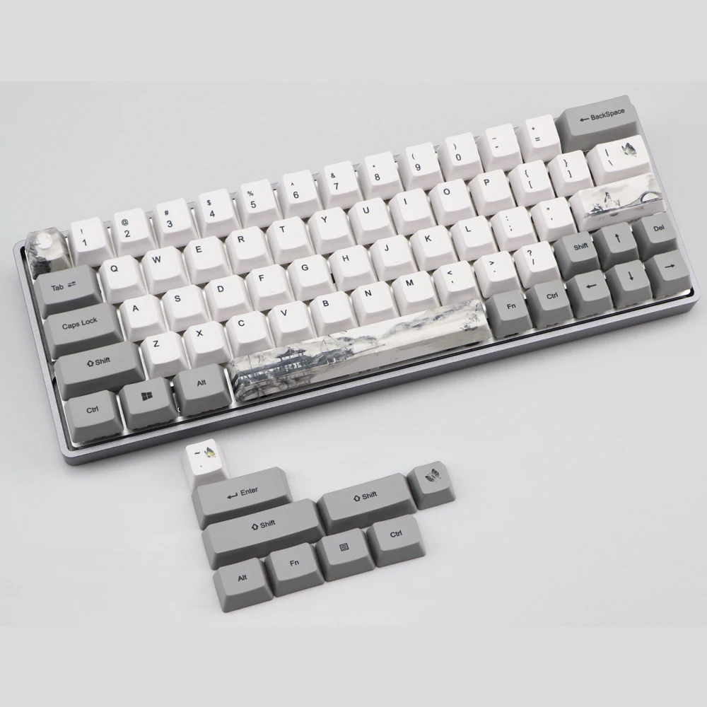 Клавиатура PBT с подсветкой 72 клавиши OEM профиль для клавиатуры GH60 RK61/ALT61/Annie GK61 GK64