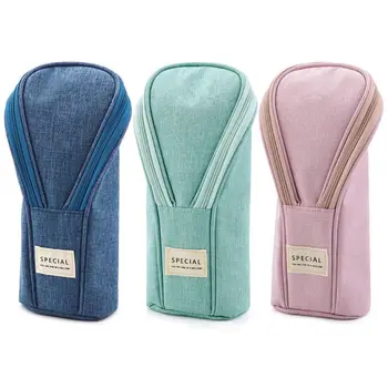

Standing Pencil Case Pencil Pouch Simple Pencil Bag Portable for School Students