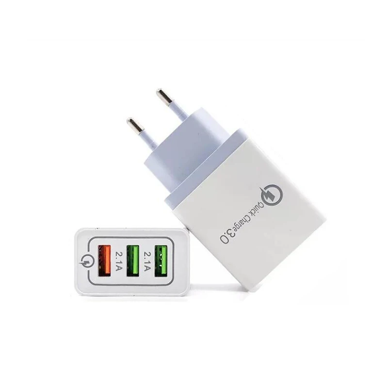 Универсальный 3 Порты и разъёмы USB Зарядное устройство EU/US Быстрая зарядка 3,0 5V 3A быстрый USB Зарядное устройство быстрой зарядки для iphone iPad samsung Xiaomi huawei
